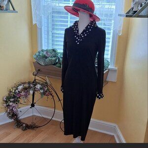 black midi dress size medium